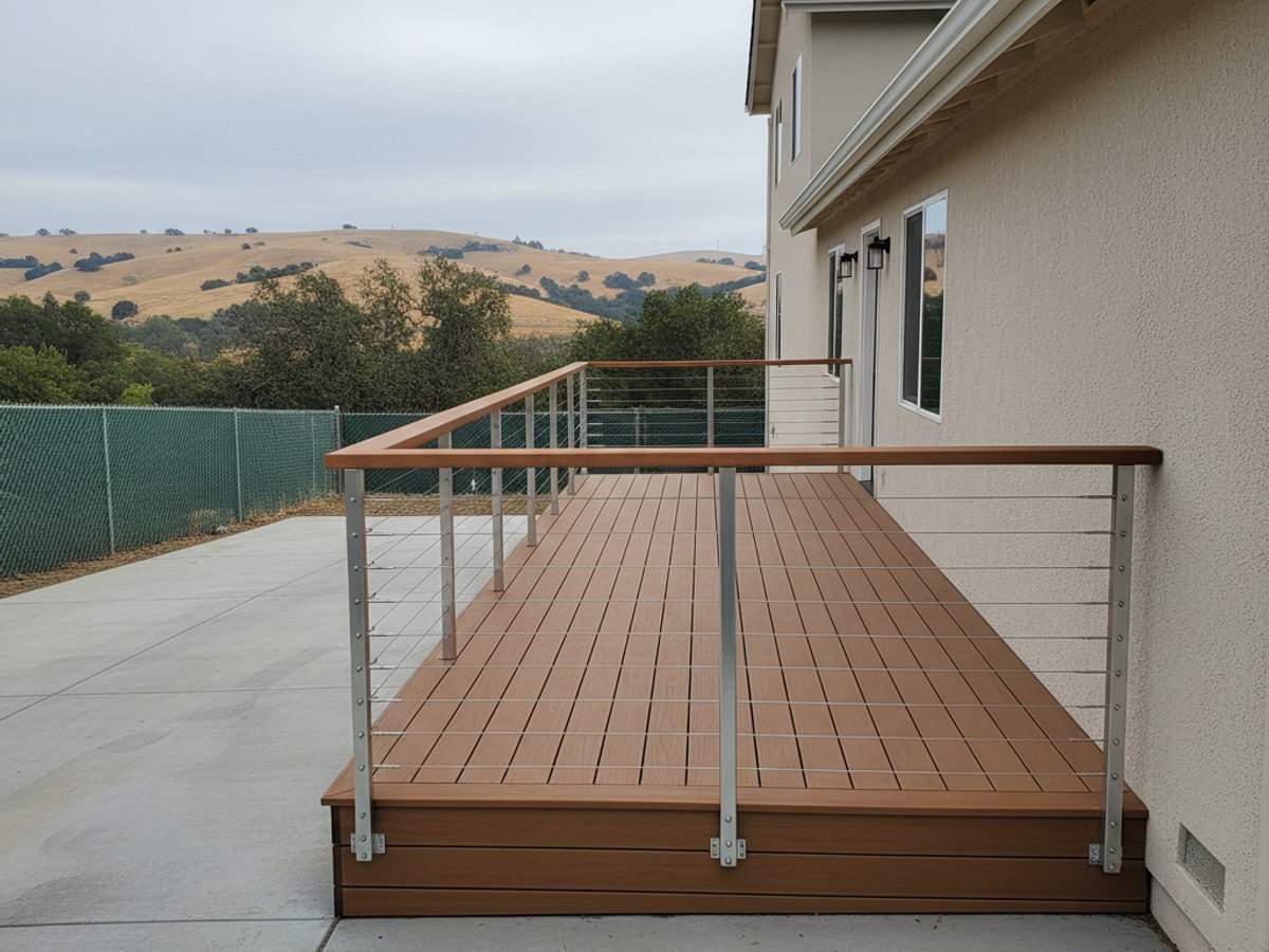 Composite Decking Installation completed by Midway Deck Co in Merced, CA