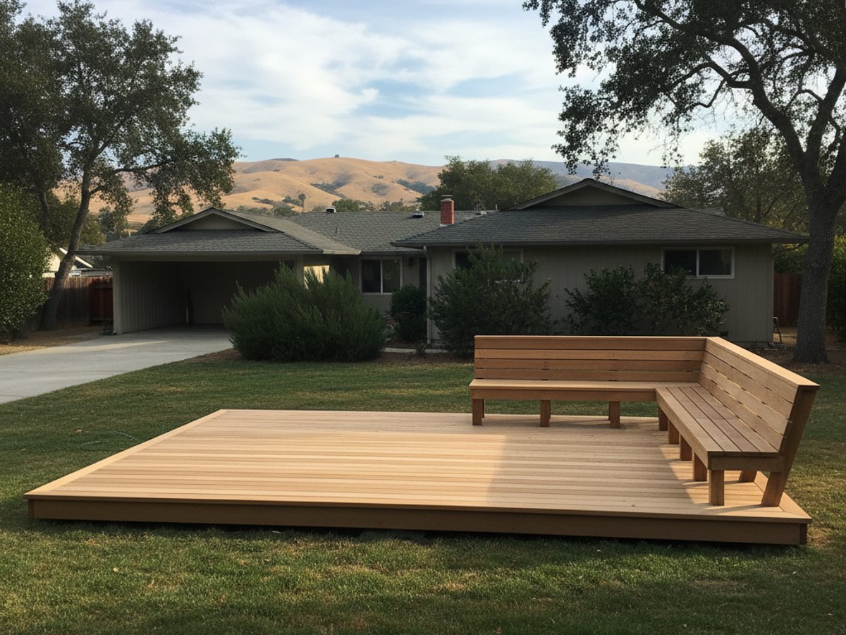 Midway Deck Co crew at work on a home in Madera, CA